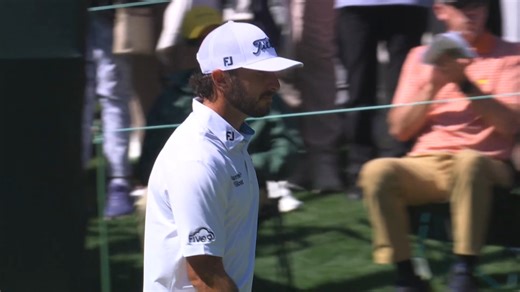 Max Homa's long birdie putt on No. 4 puts him in a tie for the lead at seven under par. #themasters | Masters Tournament