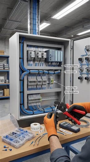 Ferruling in electrical panel System l Power control center l Electrical installation #viral #shorts