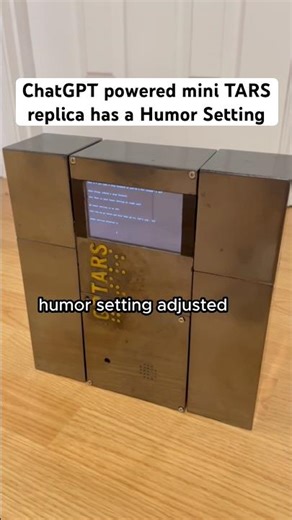 ChatGPT powered mini TARS Humor Setting