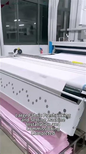 Fabric Preshrinking and Setting Machine | Installation & Commissioning Completed #machine