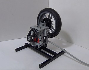 LEGO MOC-8091 Lego pneumatic oppositional engine from fake engine (Technic 2017)