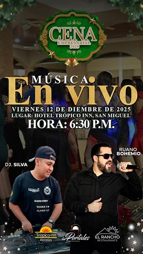 ¡Llegó el TIEMPO DE COMPARTIR!🎄 Reserva tus cenas navideñas con nosotros y vive una experiencia única llena de magia y sabor | Hotel Tropico Inn