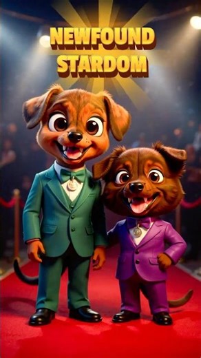 Newfound Stardom - The Puppy Brothers Chase Fame! | Puppy Brothers Adventures Mini 011🐶✨ #shorts