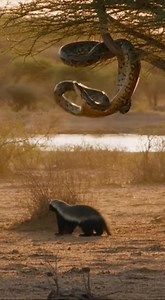 1.9M views · 11K reactions | A massive Python hangs silently from a...