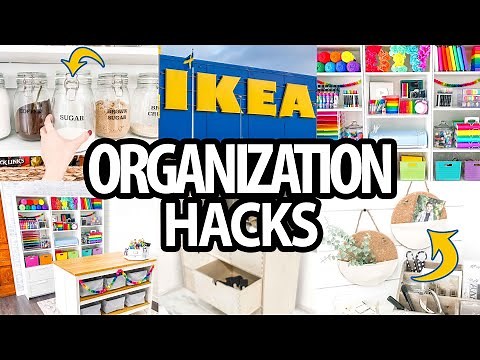 💡GENIUS IKEA ORGANIZATION HACKS for your ENTIRE house! (+ what’s NEW at IKEA 2023!)
