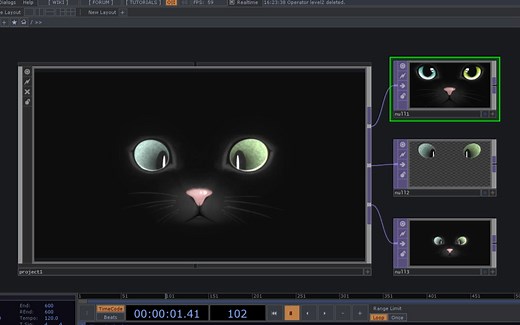 TouchDesigner教程 - 逗猫