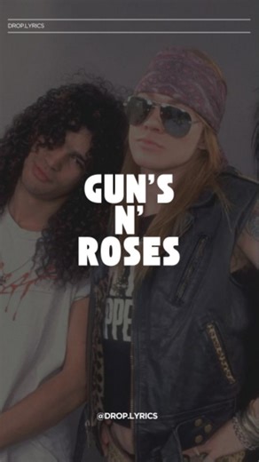 Guns N' Roses - November Rain #NovemberRain #GunsNRoses #AxlRose #Slash #duffmckagan | Dropi Lyrics