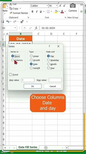 Excel Date Auto Fill Trick |Stop Typing Dates Manualy #excelbeginner #excel #microsoftexcel #shorts
