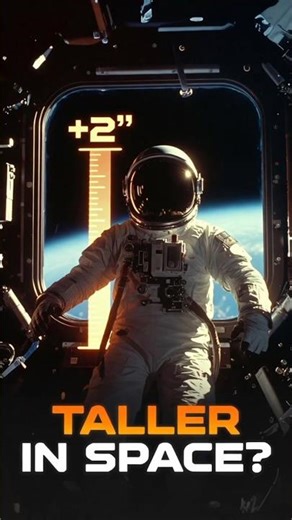 Why Do Astronauts Grow Taller in Space? | Microgravity Explained in 20 Seconds