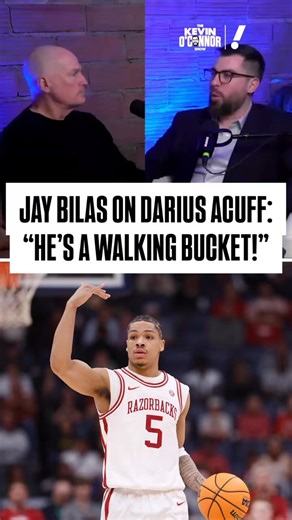 I asked @JayBilas what the argument is for Darius Acuff to be the #1 pick in the 2026 NBA Draft:“He’s a walking bucket. Like the way he scores and how tough he is, he’s got those chest-down drives. He’s built differently than Shai Gilgeous-Alexander, but like those chest-down drives that those guys get, it reminded me a little bit of him. But, you know, you watch him in person and you’re like, ‘My God, who’s going to stop this guy?’ He’s scoring in the 30s, the 40s. And, you know, it’s just a st