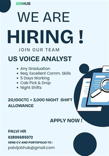 📣 WE’RE HIRING | International Voice Process Analyst