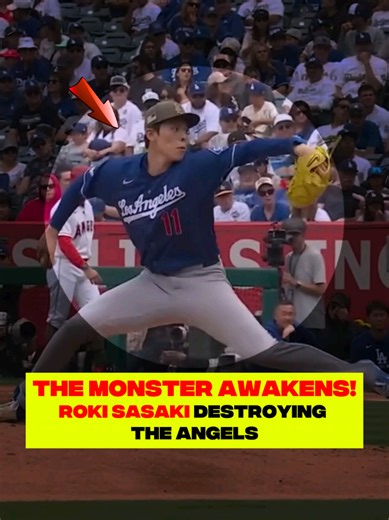 THE MONSTER AWAKENS! Roki Sasaki Absolutely DESTROYING the Angels #mlb #baseball #mlbedits #baseballtiktok #baseballlife