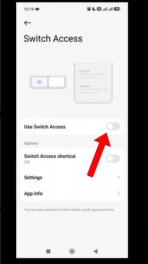How to on use switch access setting #shorts #youtubeshorts #mobile