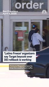 A boycott on Target stores nationwide is working, according to the organizers of the “Latino Freeze,” a call for Latinos to boycott big retailers that have dropped their diversity, equity and inclusion programs. - NBC Bay Area Telemundo 48 | NBC News