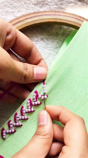 most Elegant embroidery designs 😍#shorts #handembroidery #handmade #youtubeshorts #diy