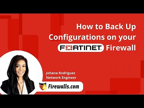 Fortinet: How to Back Up Configuration on your FortiGate Firewall