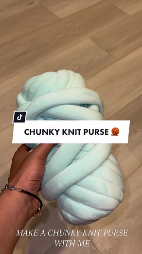 Chunky Knit Purse Tutorial | Knitting Bag for Beginners