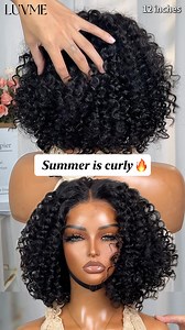 💃This deep curly wig in natural black is giving CLASSY & CONFIDENT ➡️ https://bit.ly/42YCCJZ ✔ Natural Black - perfect for any occasion ✔ Glueless design = protective & beginner-friendly ✔ Fits like a dream with breathable cap 💜Hair: Natural Black Deep Curly Glueless 5x5 Closure Pre-Cut Lace Wig | Luvme Hair