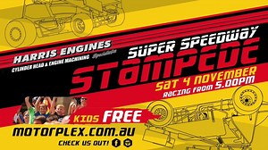 SUPER SPEEDWAY LANDS TOMORROW! Grab your tickets online now and witness Sprintcars and Late Models taking the track for a night of wheel-to-wheel racing for the whole family! Gates from 5pm, get your ticket online now to skip the queue! | Perth Motorplex