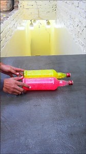 Red Or Yellow Breaking glass bottle ⚠️🔥 Crushing Crunchy & Soft Things #shorts #asmr #satisfying