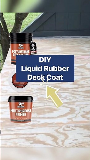 Using Liquid Rubber Deck Coating To Waterproof My Plywood Deck #diytips #diyprojects