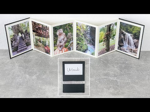 Fotoalbum im Leporello Stil basteln | DIY Geschenkidee | Foto Leporello selber machen