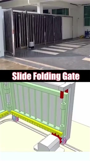 Slide Folding Gate mechanism in Action!