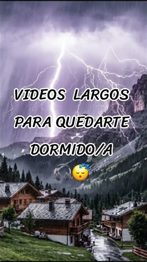 Imagen y sonido de tormenta para desconectar y dormir. #dormir #lluvia #relajación #tormenta #relax