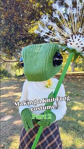 Knit Frog Costume Tutorial 🐸 Part 2
