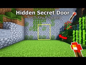 Minecraft: EASY REDSTONE Secret Door in Survival | VOWLA