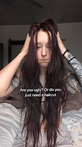 The difference is crazy #longhair #longhaircuts #curtainbangs #alternativegirl | Red Ravenx