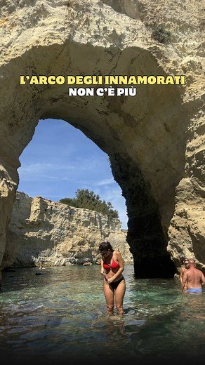 Crollo dell'Arco degli Innamorati a Torre Sant'Andrea