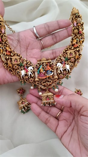 Arjunaaz Designs ®️ | 3d enamel bold necklace Dm or whatsapp to 9398315010 with product image Do visit "www.arjunaaz.in" Search as 3000 payment method is... | Instagram