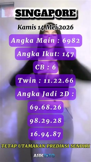 PREDIKSI SGP 14 MEI 2026 | BOCORAN TOGEL SGP HARI INI | RUMUS EKOR SGP HARI INI