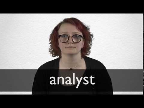 How to pronounce ANALYST in British English