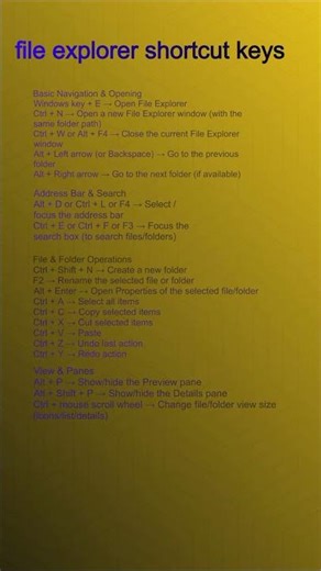 15 File Explorer Shortcut Keys You Must Know | Windows File Explorer Tips & Tricks