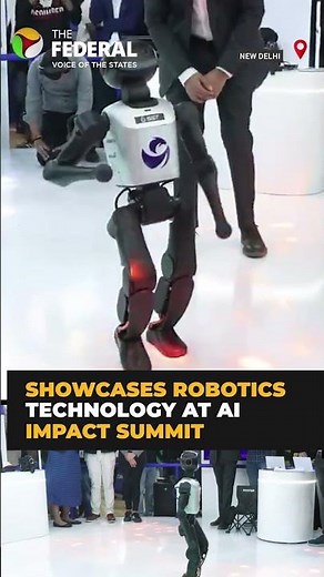 Qualcomm showcases humanoid robotics at AI Impact Summit | #shorts