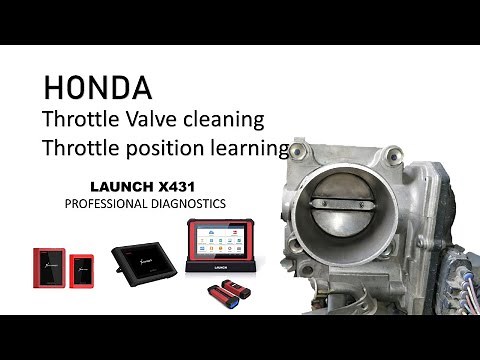 Honda Electronic Throttle Position Learning by LAUNCH X431