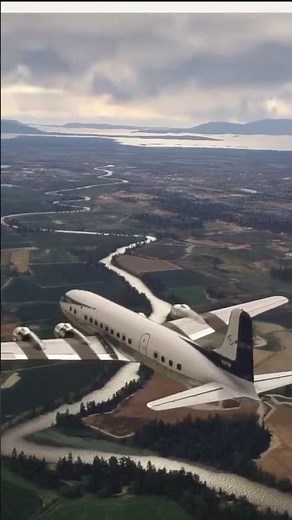 Historic Douglas DC-6 Commuter Flight: Seattle-Bellingham Journey #DouglasDC6 #HistoricFlight
