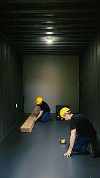 From Empty Container to Luxury Bedroom & Workspace 🛠️🔥 #diy