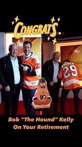 Congrats to my friend Bob “The Hound” Kelly on his retirement today after 50 Years with the Flyers, both as a player and ambassador. On behalf of ALL OF PHILLY…Thank you for bringing us The Stanley Cup. | Bob Kelly FOX 29