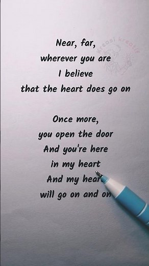 Sing Along and Learn English | Forever My Heart Will Go On Karaoke