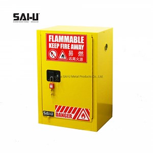 [Hot Item] Sai-U Self-Closing Door Flammable Storage Safety Cabinet 12 Gal Auto-Door with FM