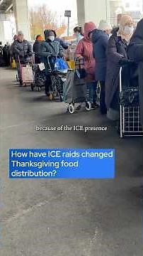 Protecting community from ICE at Thanksgiving food distribution #Latino #Chelsea # ICE #immigration