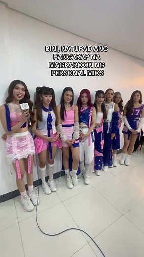 BINI Receives Personalized Microphones from Blooms