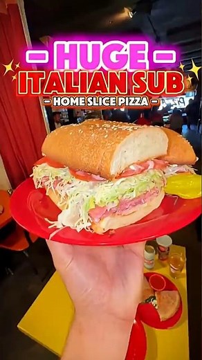David Elder tries Italian sub and pizza at Home Slice Pizza in Austin
