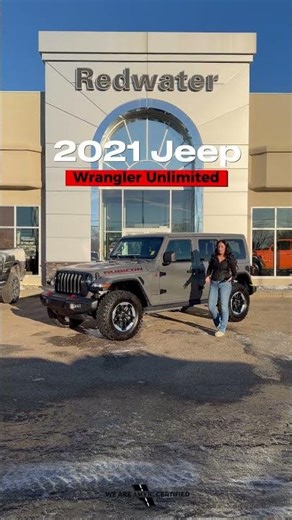 Used 2021 Jeep Wrangler Unlimited Rubicon Walkaround with Jill at Redwater Dodge | Stock # P1987