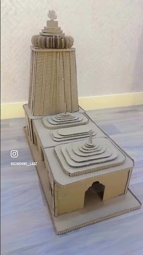 Sri Jagannath puri temple model using cardboard #scienceproject #schoolproject