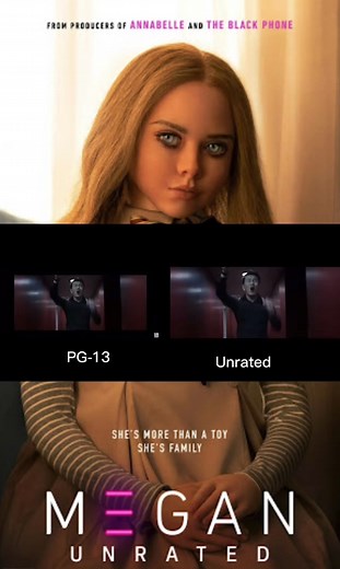 MEGAN PG-13 VS UNRATED! KILLS🔪