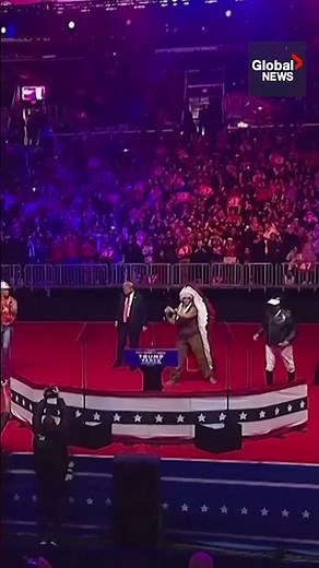 Trump dances to 'YMCA' with The Village People at pre-inaugural rally